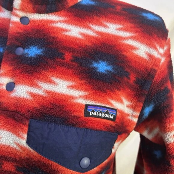 Patagonia Synchilla Snap Fleece Pullover Aztec Southwestern Navajo Women's (M) - Picture 6 of 13